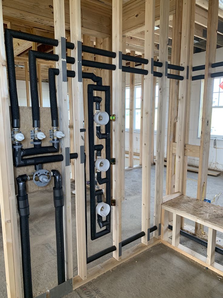 Insulated PEX manifold install in Fairbanks